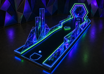 glowgolf crystal maze production realistic